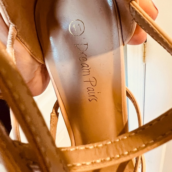 DREAM PAIR nude strappy sandals Size 11 - Picture 4 of 5